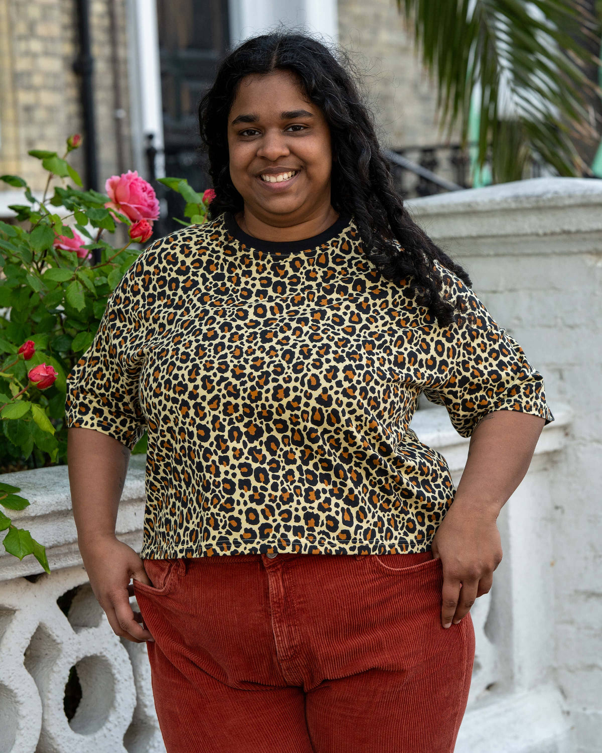 Rebel Romance Classic Leopard Cropped Boxy Tee