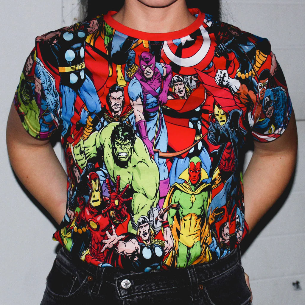 Marvel Avengers AOP T-Shirt - Cakeworthy
