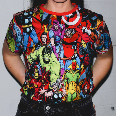 Avengers AOP T-Shirt - Cakeworthy