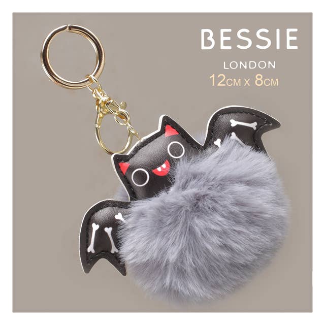 Fluffy Bat Bag Charm