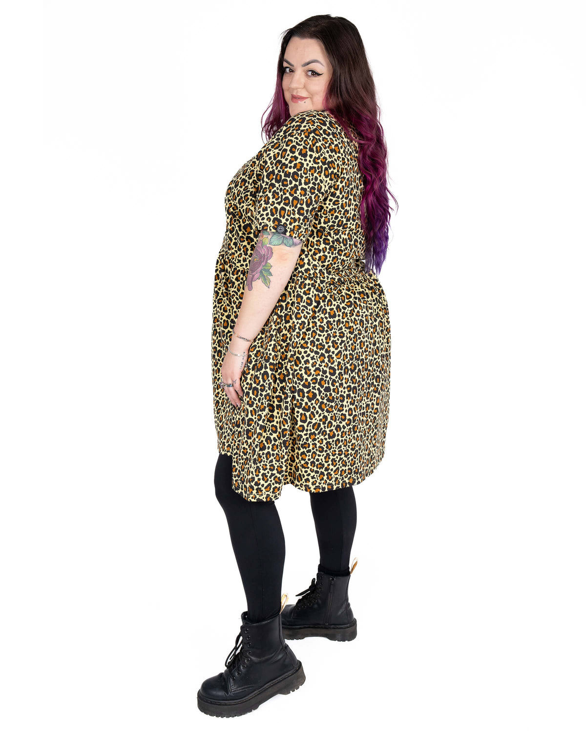 Classic Leopard Stretch Smock Dress - Rebel Romance
