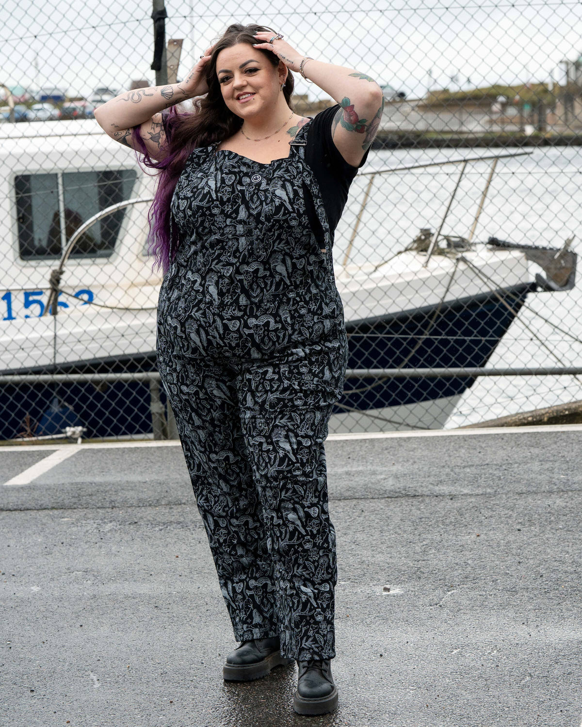 Rebel Romance Seek Stretch Dungarees