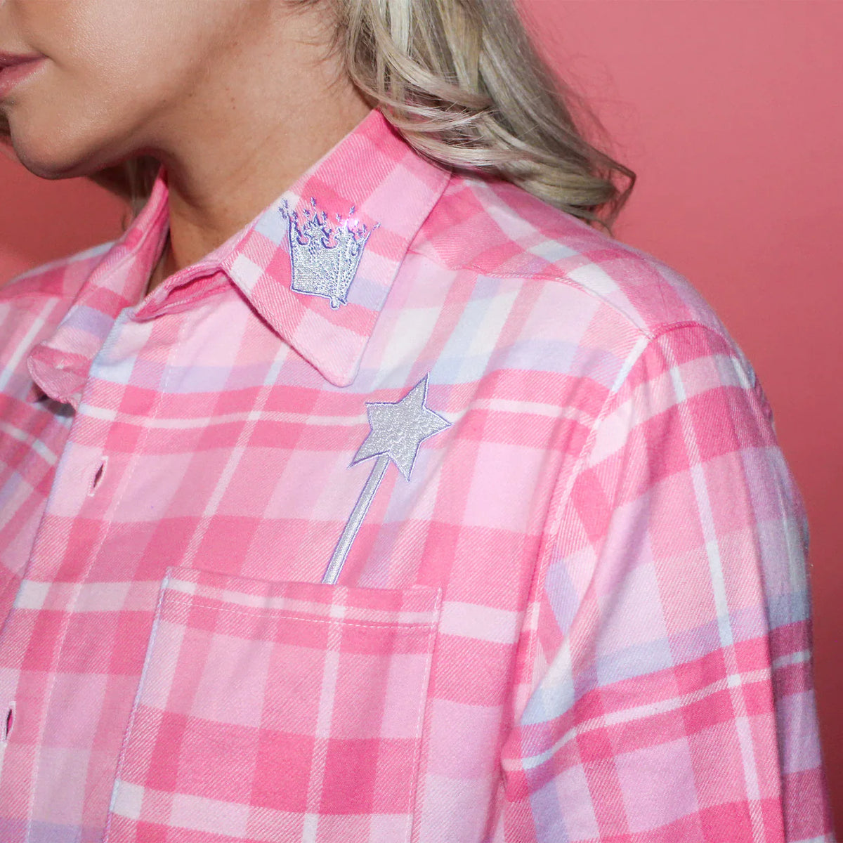 Wizard of Oz Glinda the Good Witch Flannel Shirt - Cakeworthy