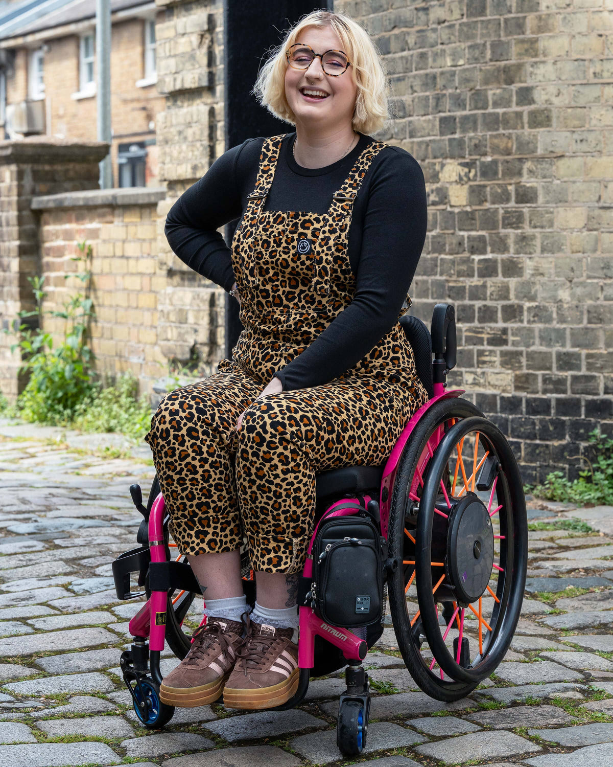 Classic Leopard Stretch Dungarees - Rebel Romance