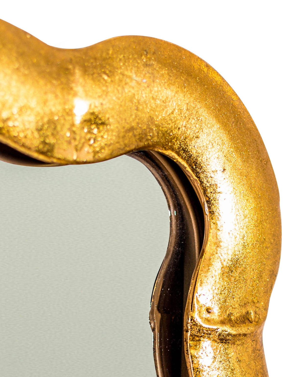 Extra Large Antique Gold Wave Wall / Lean-To Mirror - Collection Only Due To Size