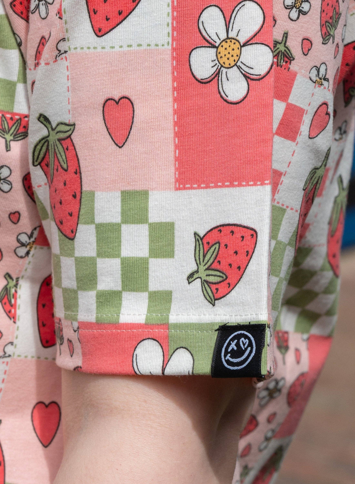 Strawberry Picnic Cropped Boxy Tee - Rebel Romance
