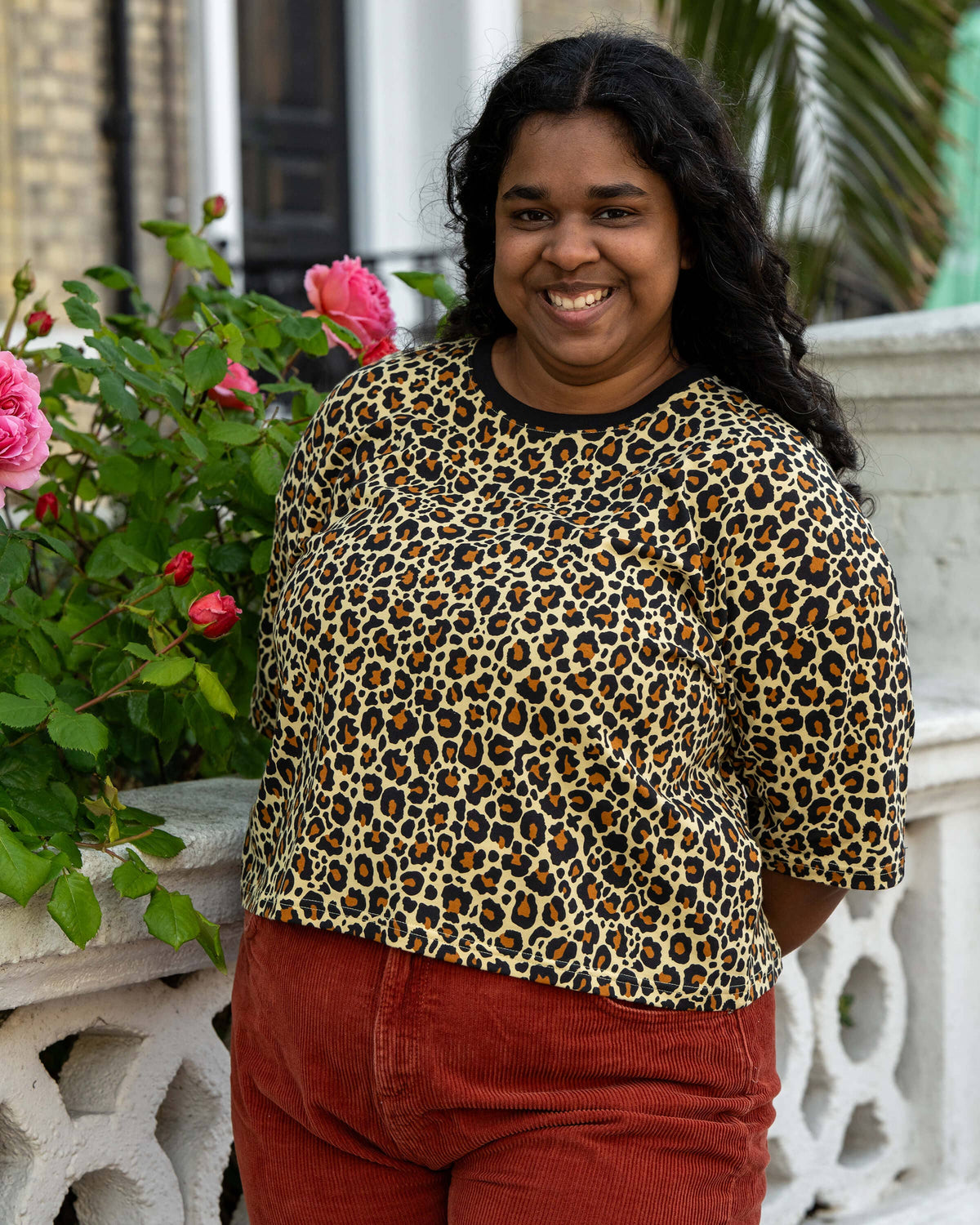 Rebel Romance Classic Leopard Cropped Boxy Tee
