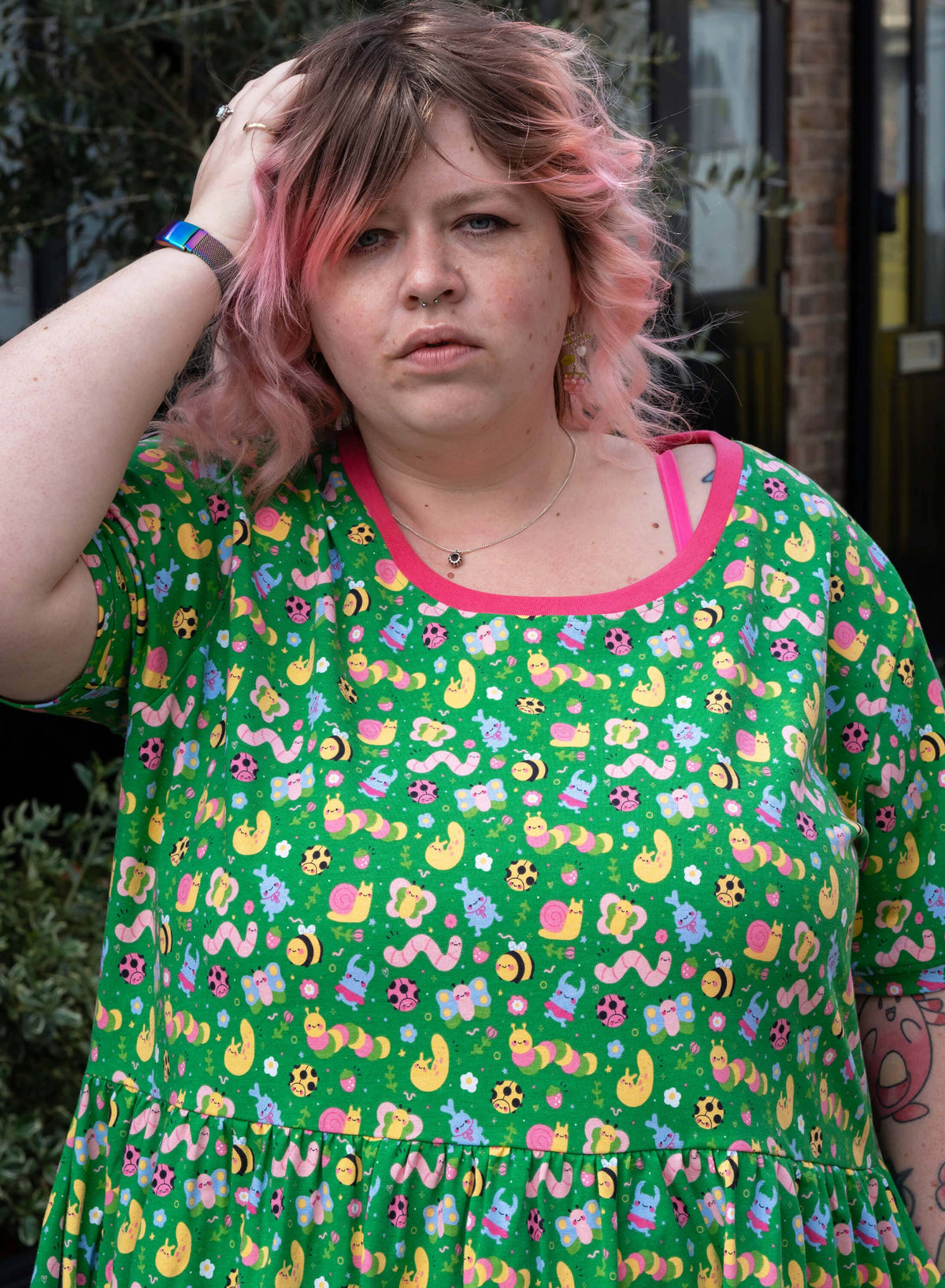 Rebel Romance x Dipstick Store Bugs Stretch Smock Dress