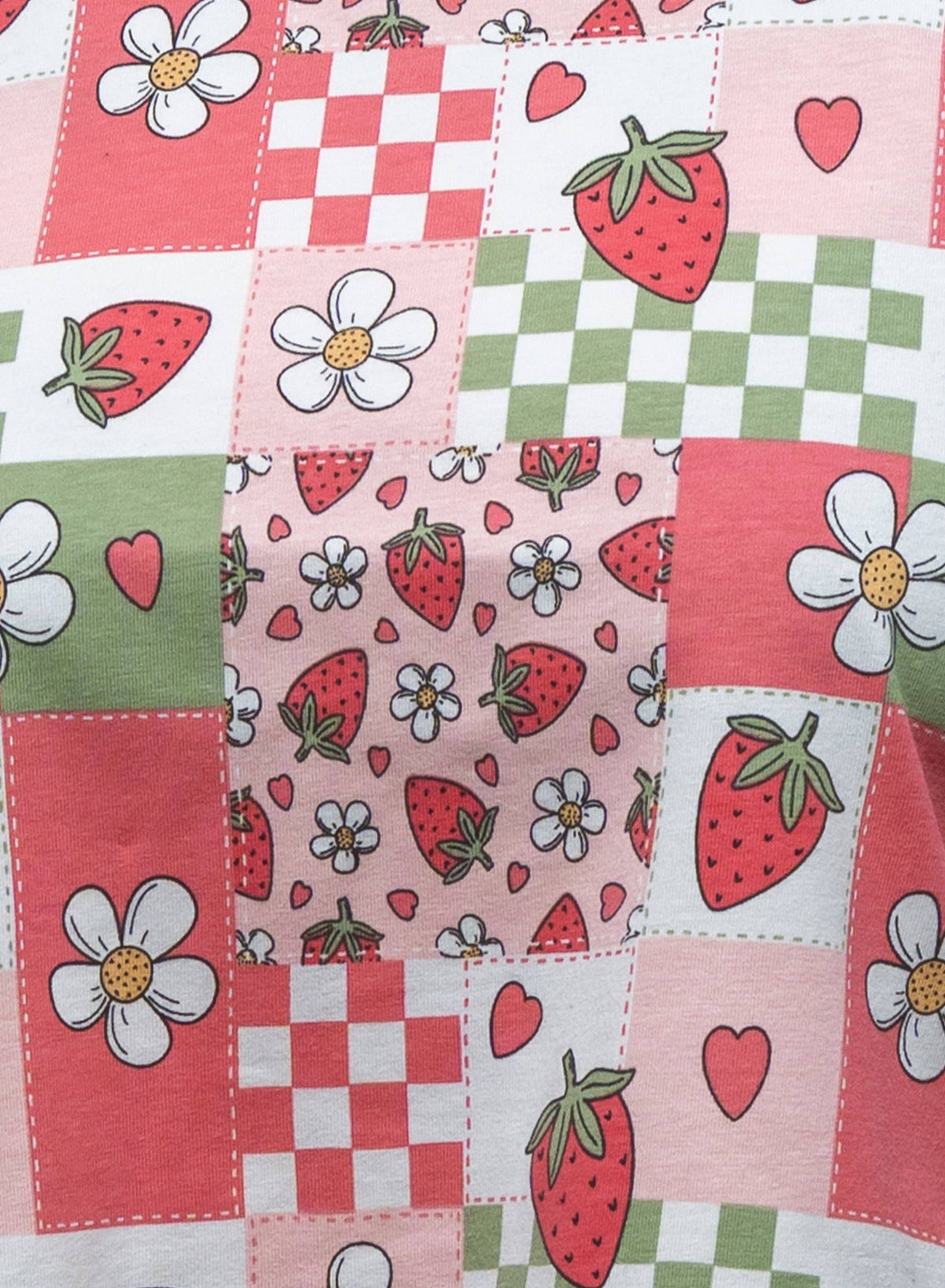 Strawberry Picnic Cropped Boxy Tee - Rebel Romance