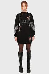Bitter Morelle Sweater Dress - Killstar