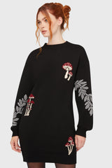 Bitter Morelle Sweater Dress - Killstar