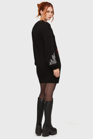 Bitter Morelle Sweater Dress - Killstar