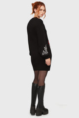 Bitter Morelle Sweater Dress - Killstar