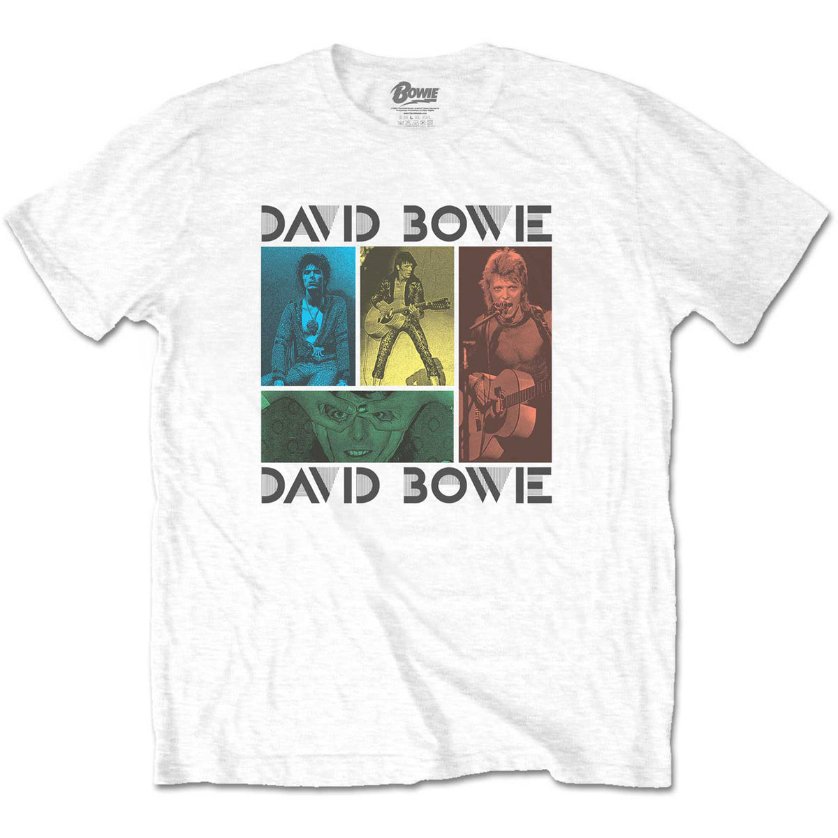 David Bowie Mick Rock Photo Collage T-Shirt