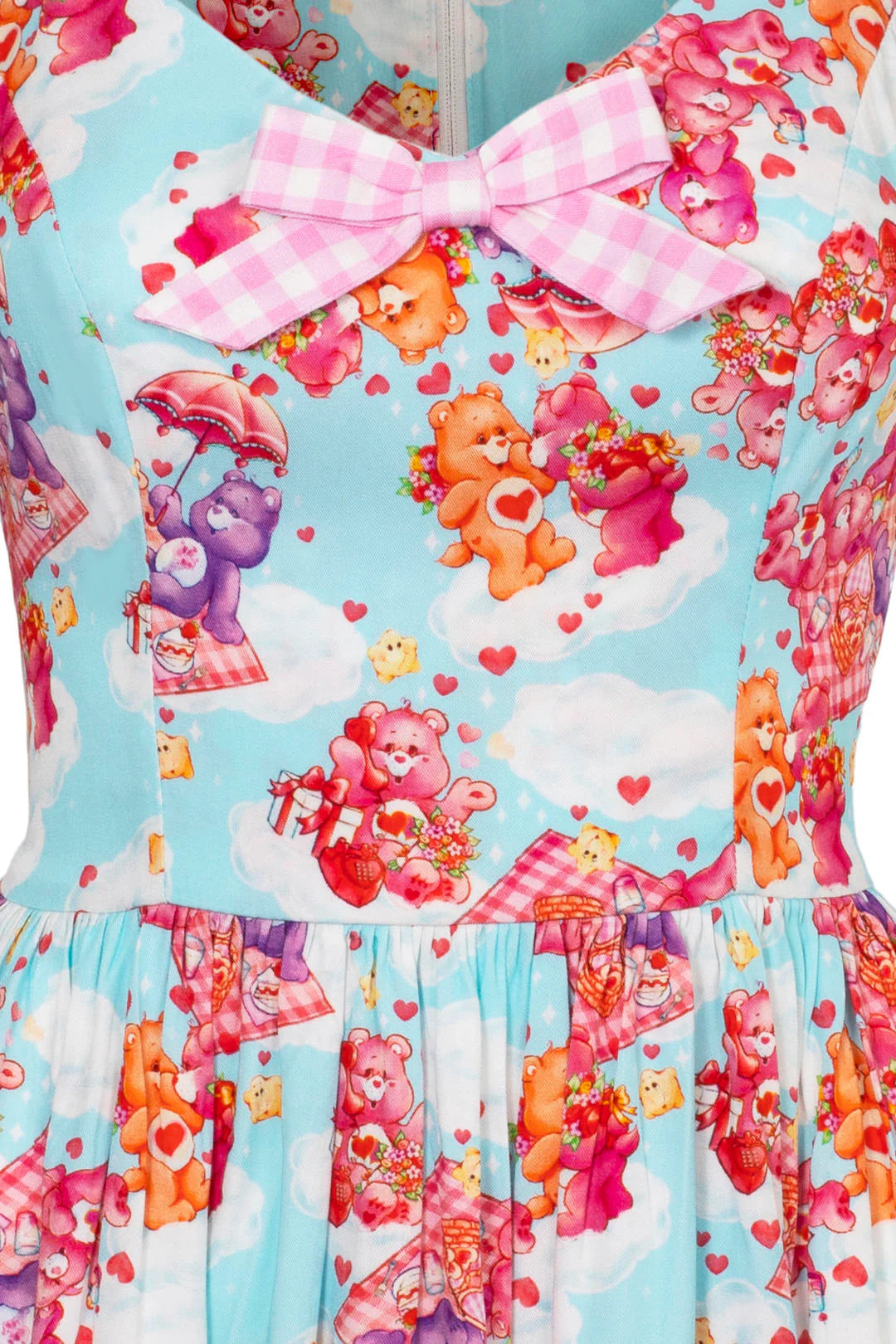 Picnic Bear Care Bears Official Mini Dress - Hell Bunny