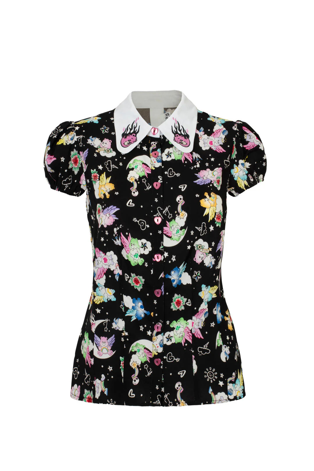 Roxie Care Bears Official Blouse Shirt - Hell Bunny