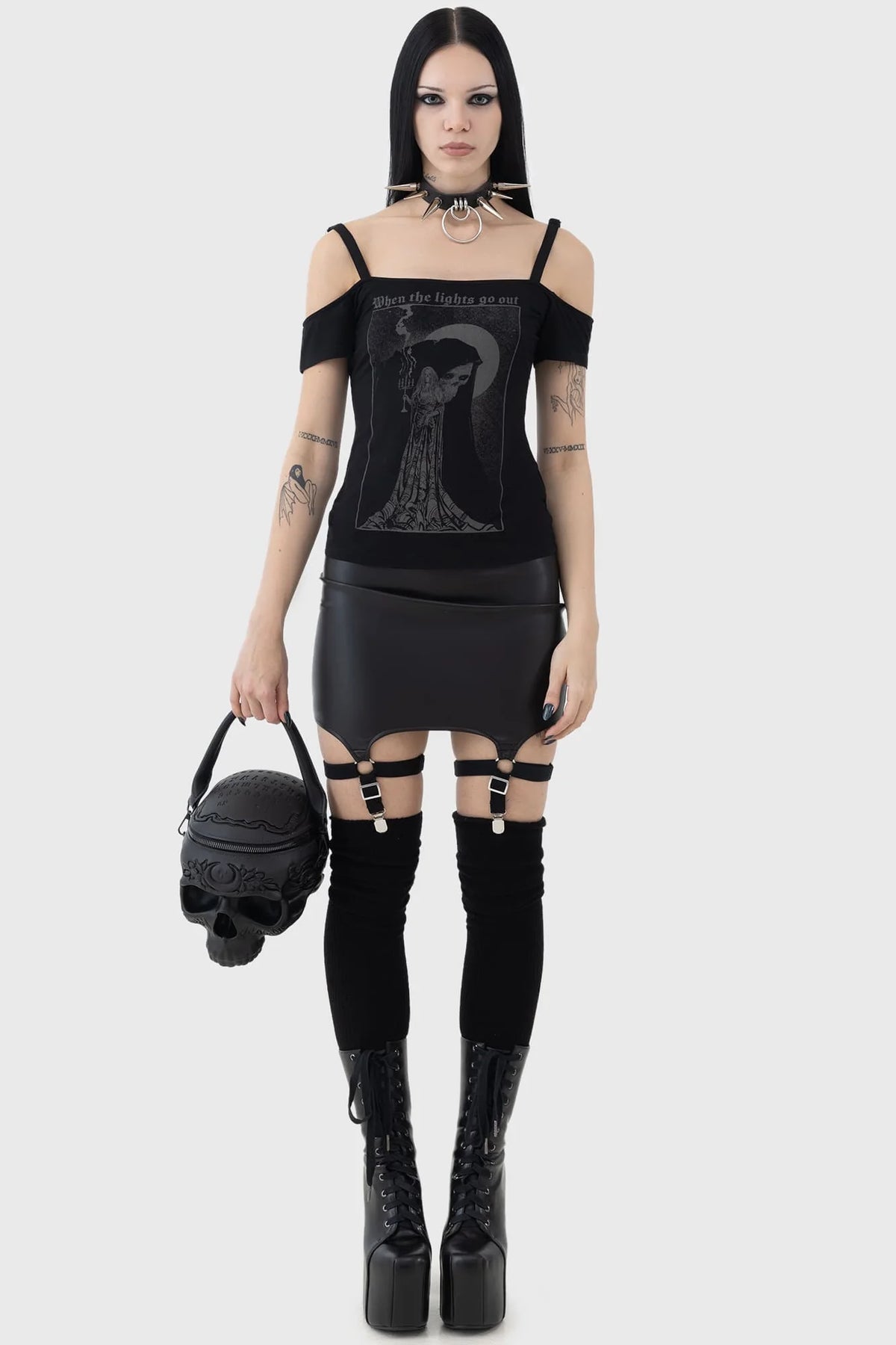 Contact The Dead Skull Handbag - Killstar