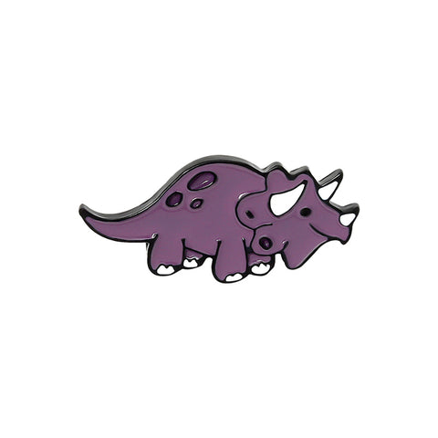 Triceratops Dinosaur Enamel Pin Badge