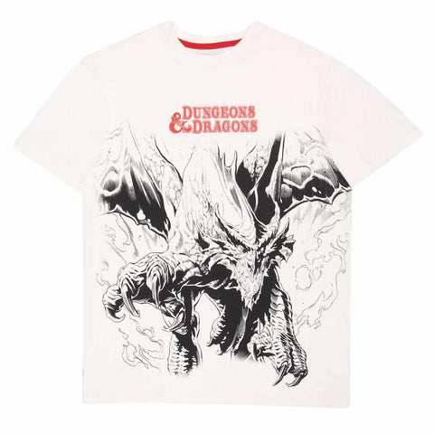 Dungeons And Dragons - Oversized Dragon Print T-shirt