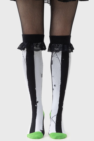 Distressed Stripe SockS Knee High