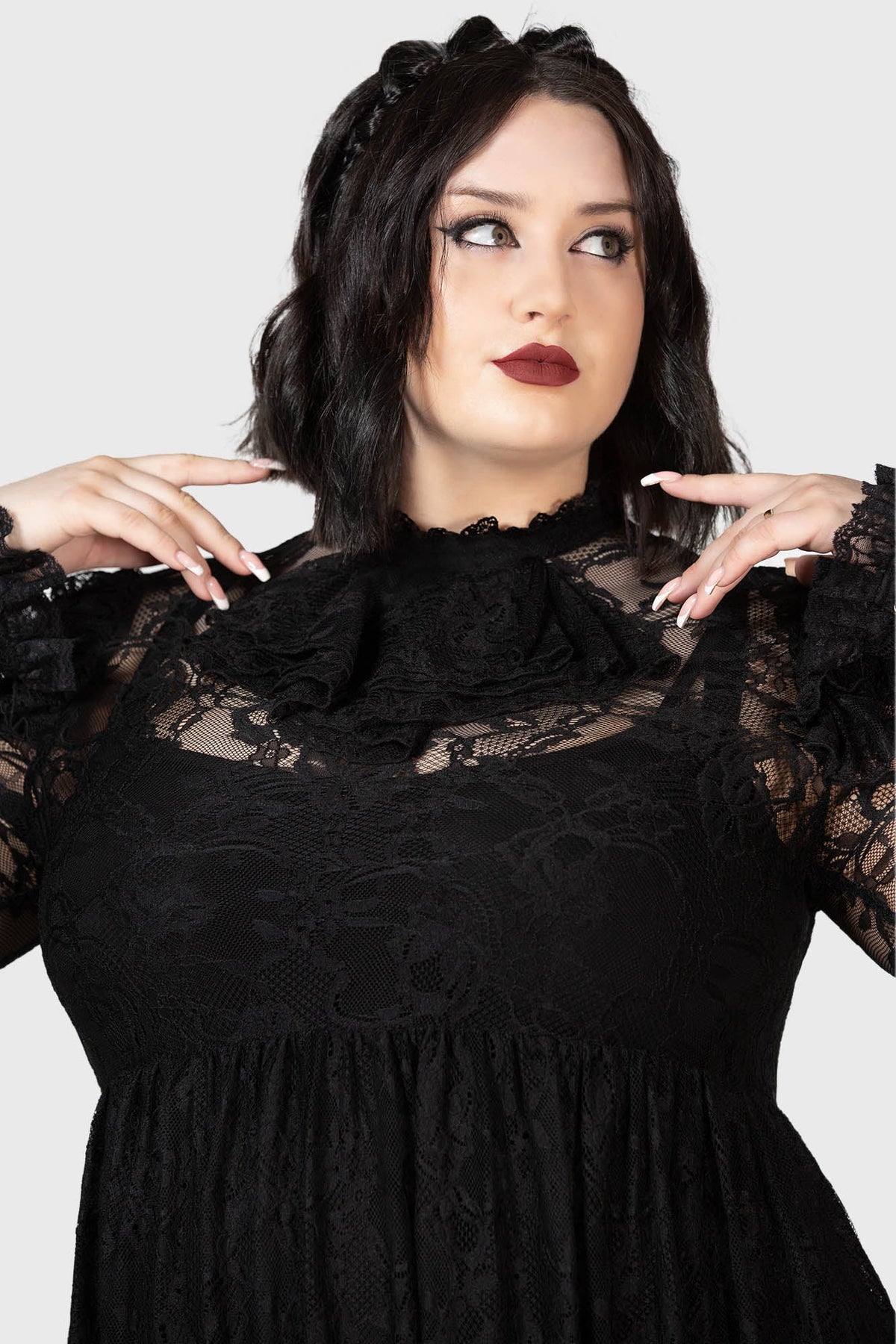 Enmity Lace 2 Layer Maxi Dress - Killstar