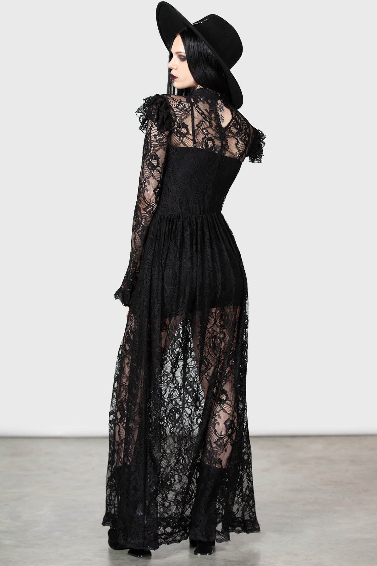 Enmity Lace 2 Layer Maxi Dress - Killstar