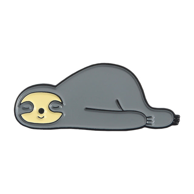 Relaxing Sloth Enamel Pin Badge
