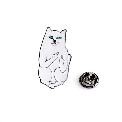 Sweary Cat Enamel Pin Badge