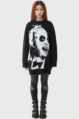 Ghost With The Most Intarsia Sweater - Killstar x Beetlejuice