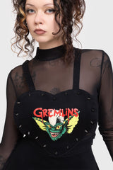 Gremlin Stripe Pinafore - Killstar x Gremlins