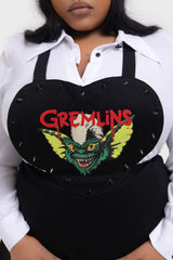 Gremlin Stripe Pinafore - Killstar x Gremlins