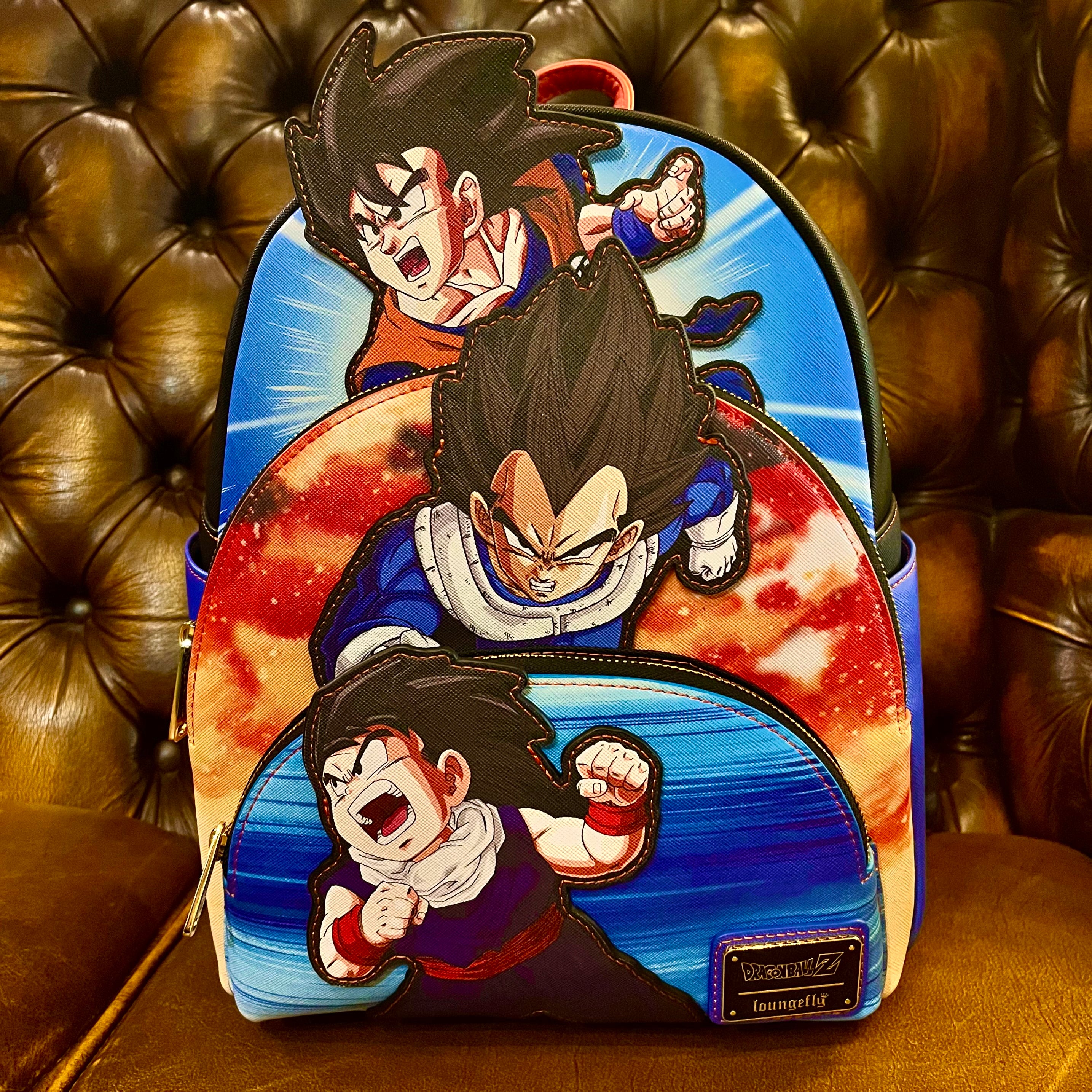 Dragon Ball Z Triple Pocket Mini Backpack by Loungefly