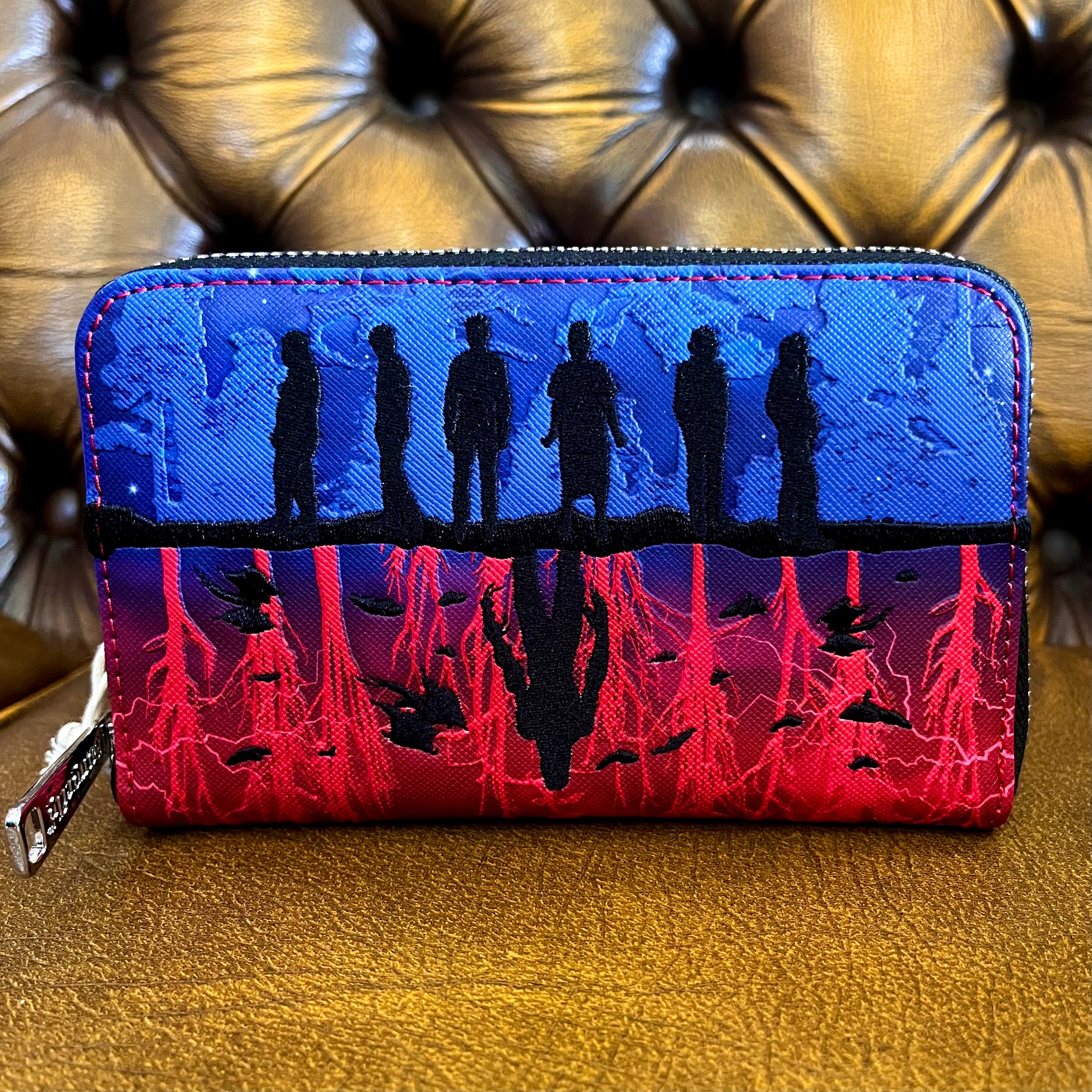 Stranger Things Upside Down Shadows Zip Around Wallet - Loungefly