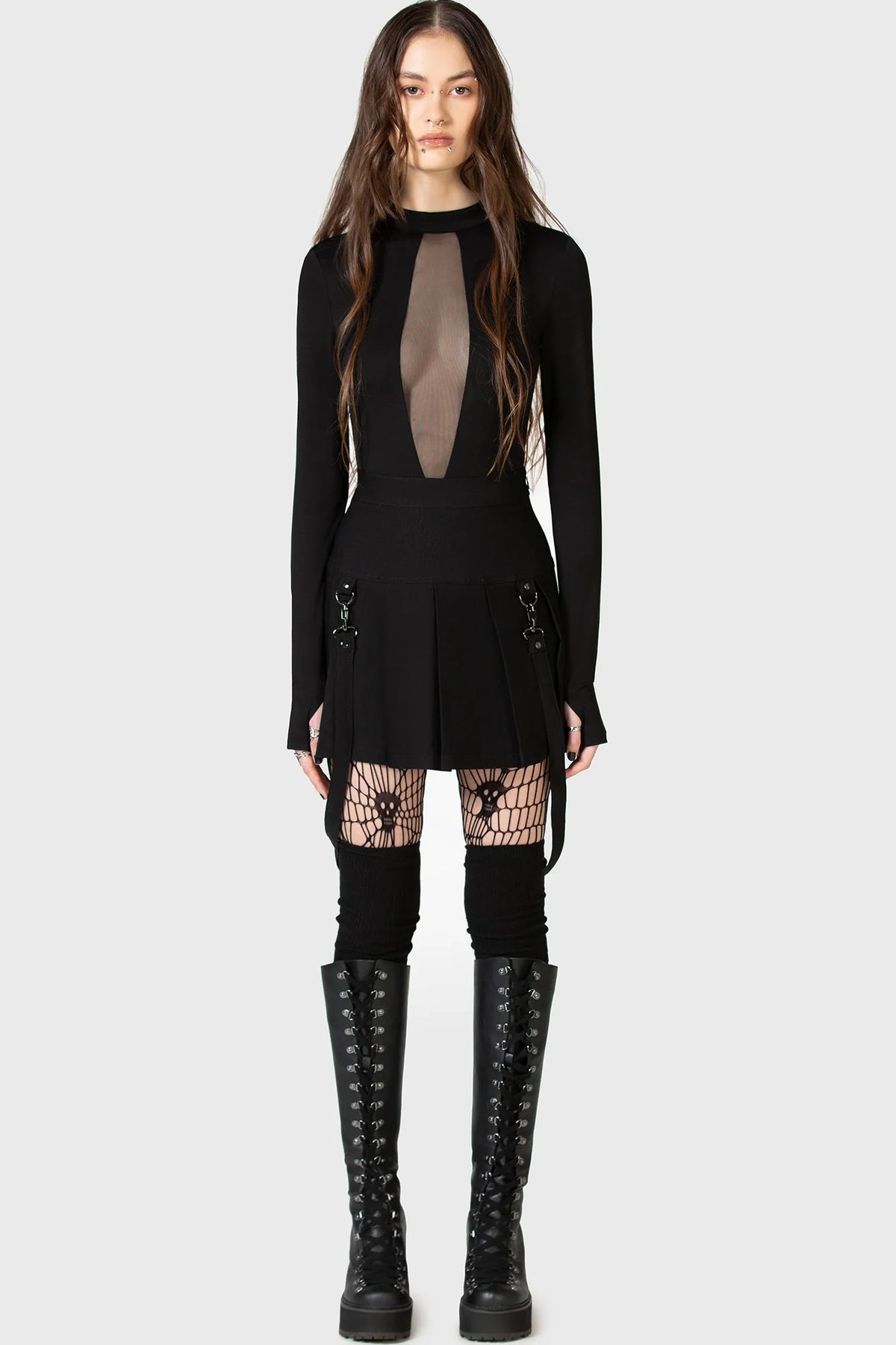 Intrinsic Nights Mesh Panal Bodysuit - Killstar