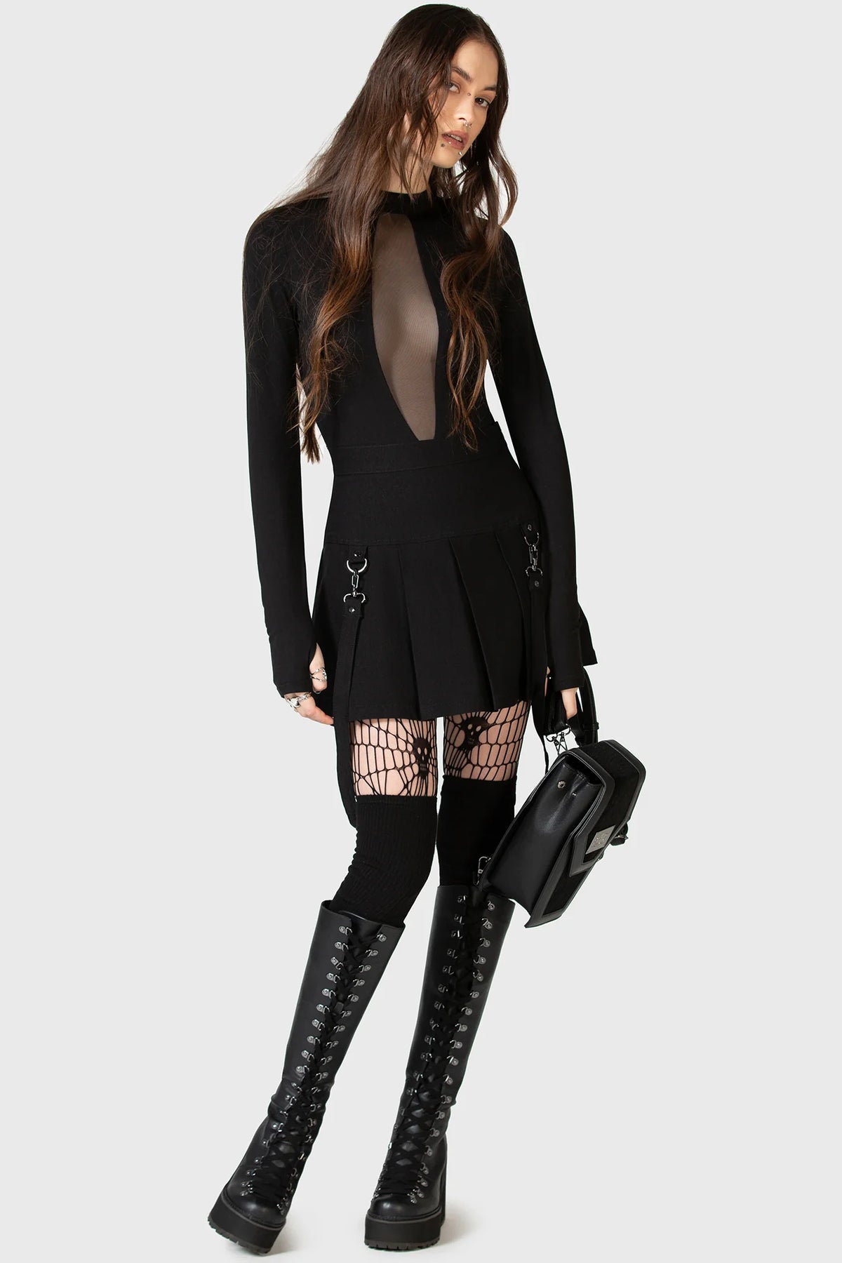 Intrinsic Nights Mesh Panal Bodysuit - Killstar
