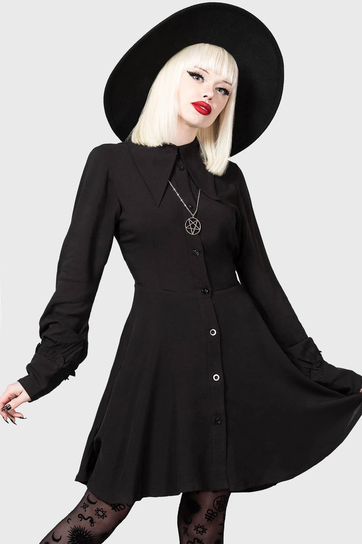 Kimaris Long Sleeve Dress - Killstar