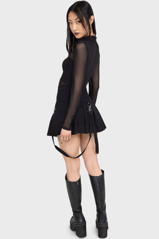 Merely A Madness Mini Skirt - Killstar