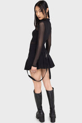 Merely A Madness Mini Skirt - Killstar