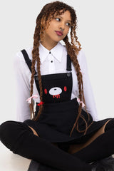 Naughty Grizzly Pinafore Dress - Killstar x Gloomy Bear