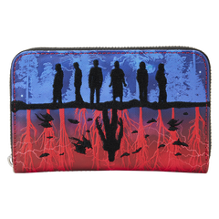 Stranger Things Upside Down Shadows Zip Around Wallet - Loungefly