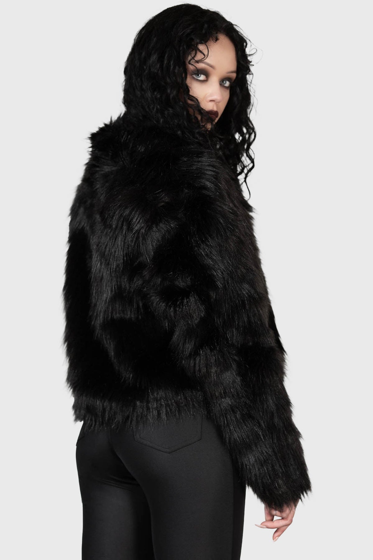 Nightmare Nemesis Faux Fur Coat - Killstar