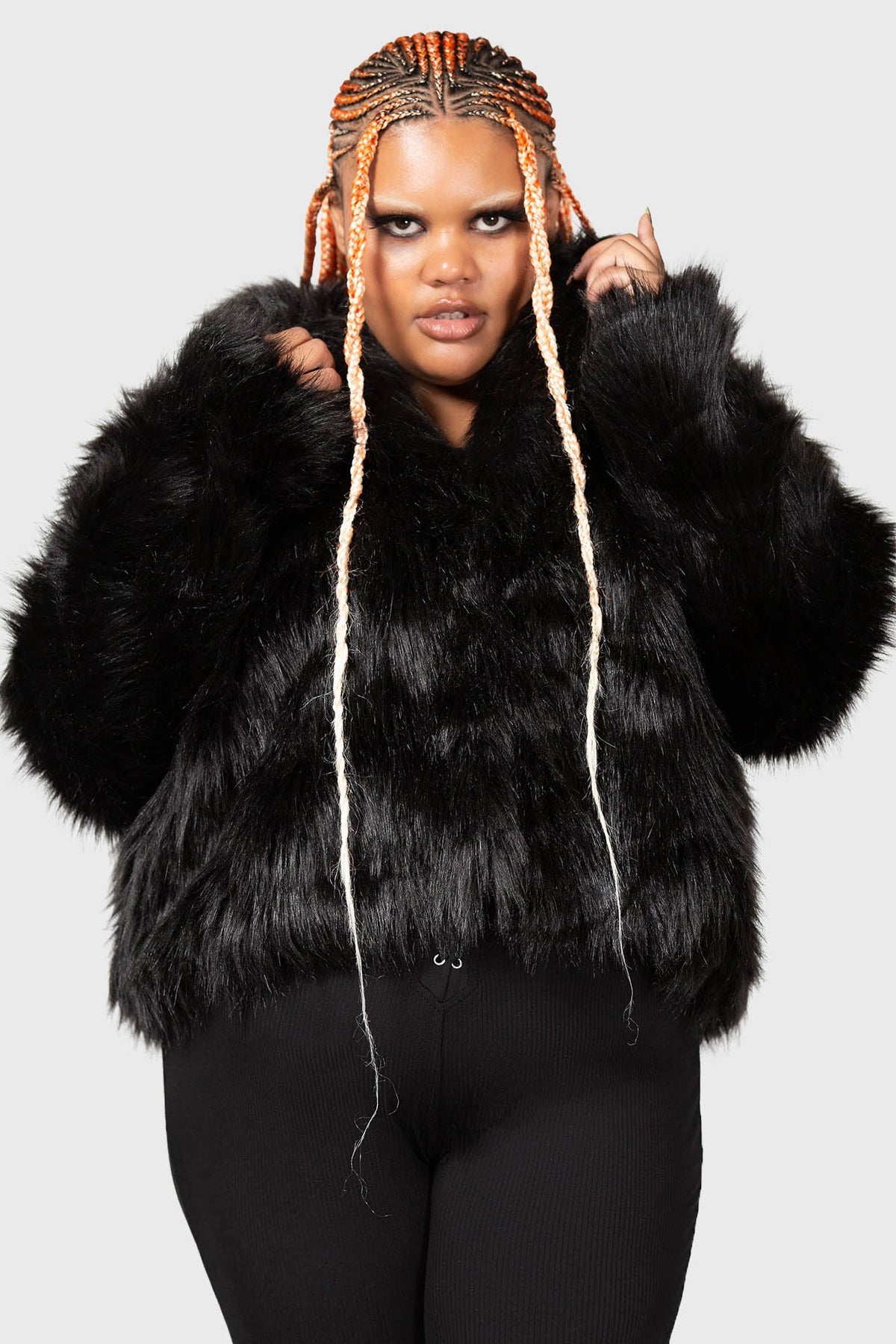 Nightmare Nemesis Faux Fur Coat - Killstar