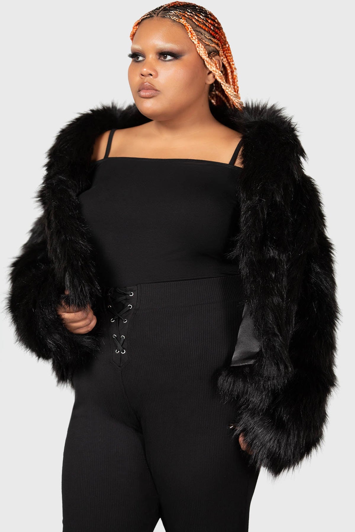 Nightmare Nemesis Faux Fur Coat - Killstar