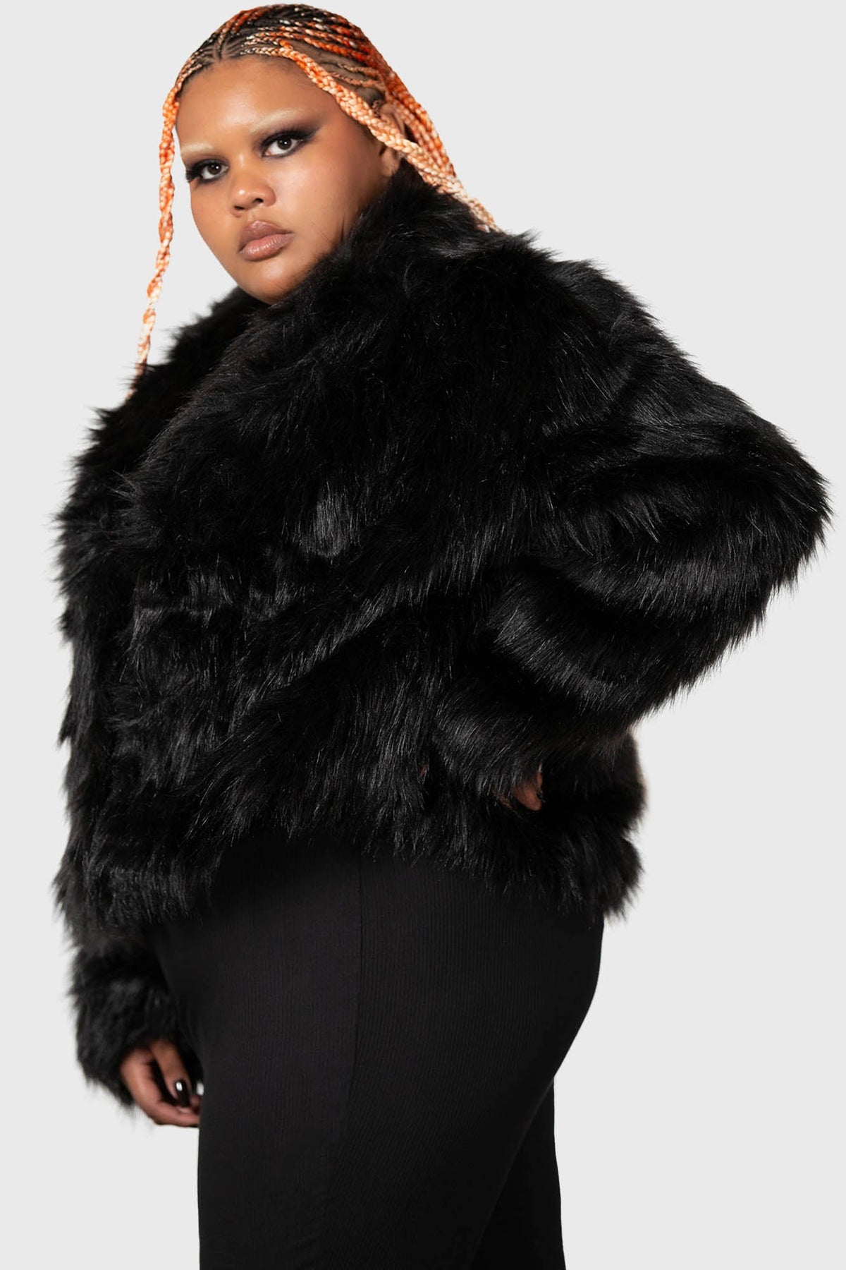 Nightmare Nemesis Faux Fur Coat - Killstar