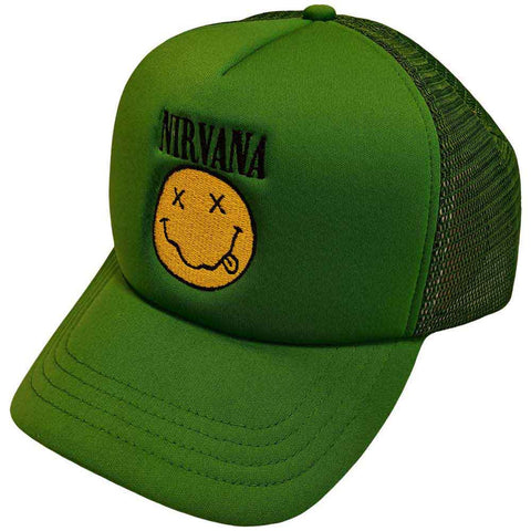 Nirvana Happy Face Mesh Back Cap