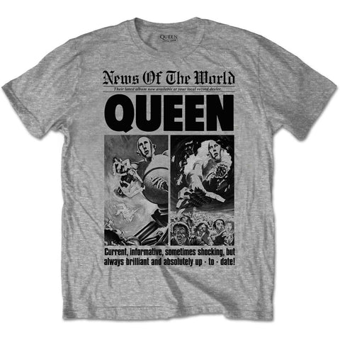 Queen News of the World 40th Front Page T-Shirt