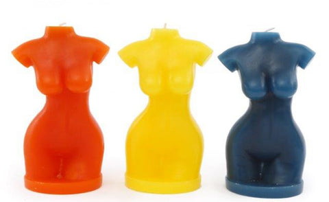 Female Silhouette Candle - Pop Art