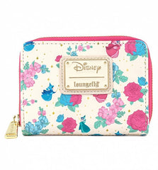 Sleeping Beauty Floral Fairy Godmother All Over Print Zip Around Wallet - Loungefly