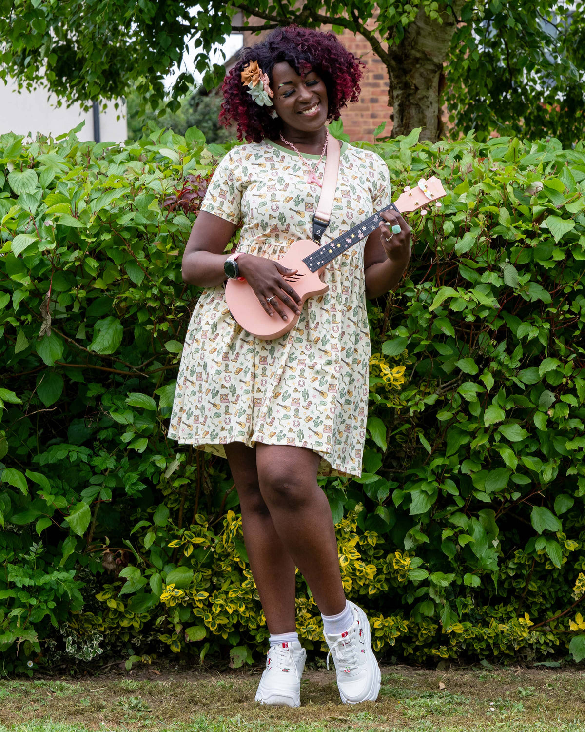 Rebel Romance x Yasmin Cousins Cowboy Stretch Smock Dress