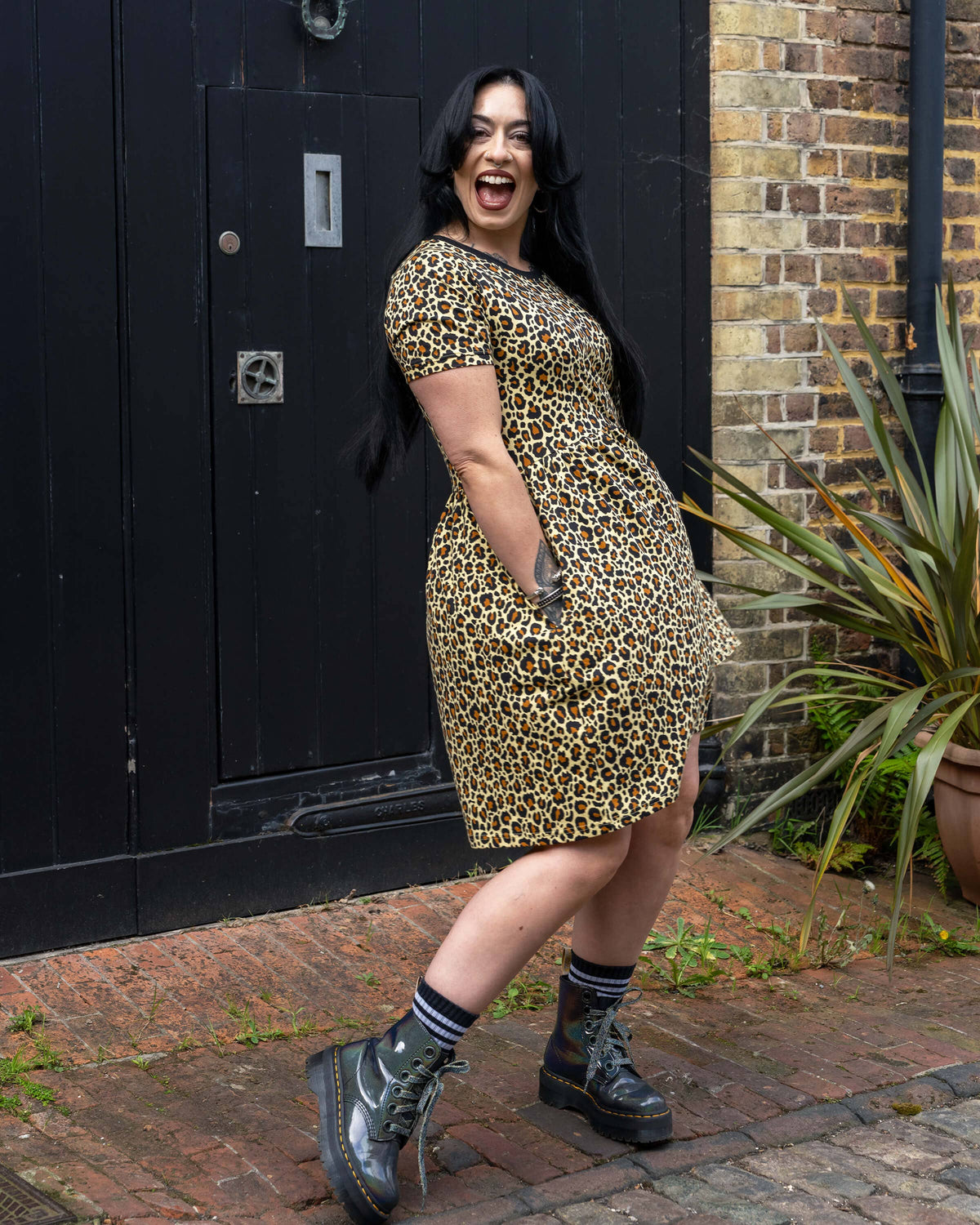 Classic Leopard Stretch Smock Dress - Rebel Romance